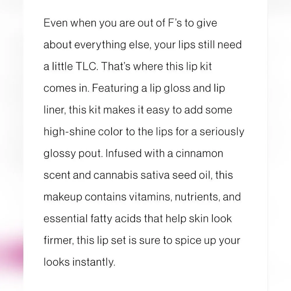 Wet-N-Wild Zero F's Given Lip Kit‎